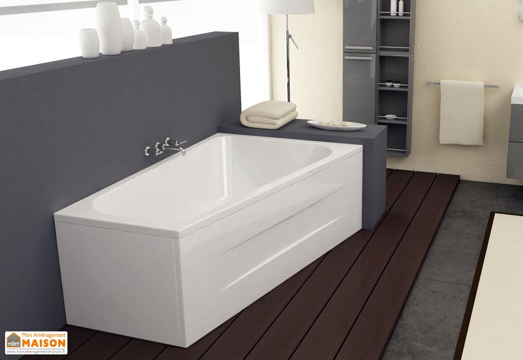 Baignoire acrylique beatrice baignoire acrylique beatrice 170 cm ...