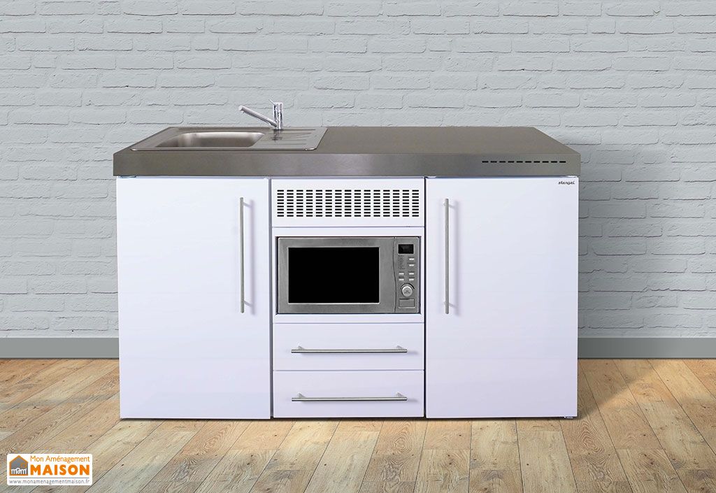 Mini Cuisine Avec Frigo Et Micro Ondes Mpm150 Blanche Stengel