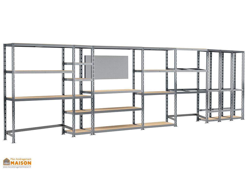 Etagere De Garage : Yaheetech 2 X Etageres De Rangement 5 ...