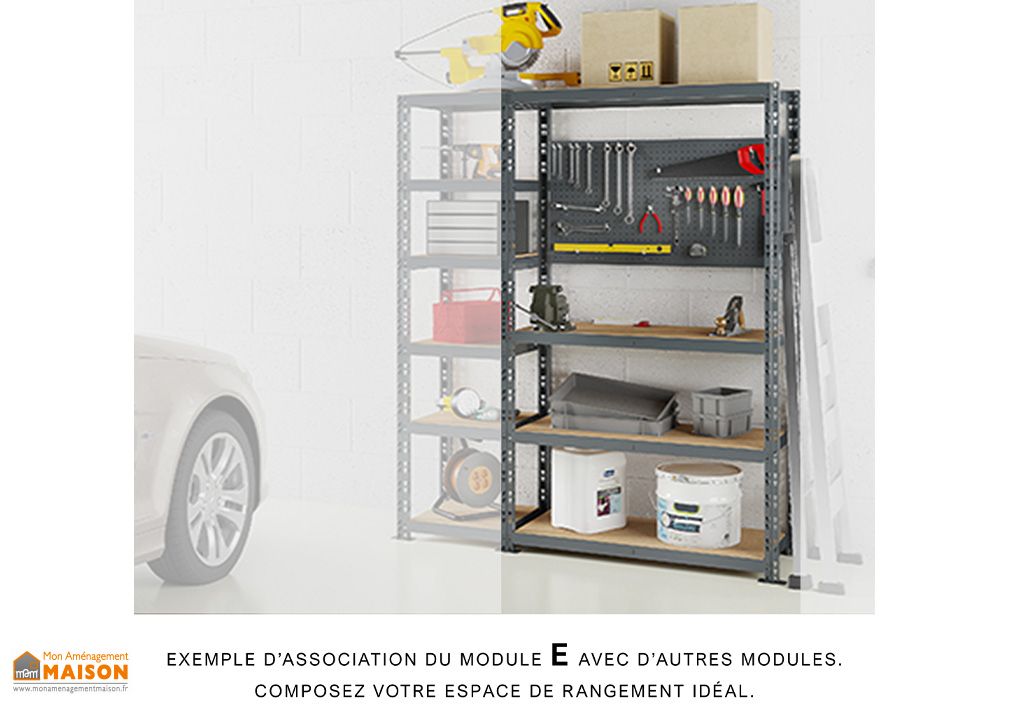 Module étagère ouvert sur un côté 600x700x850- DISTFORM - F0080051 main image 1