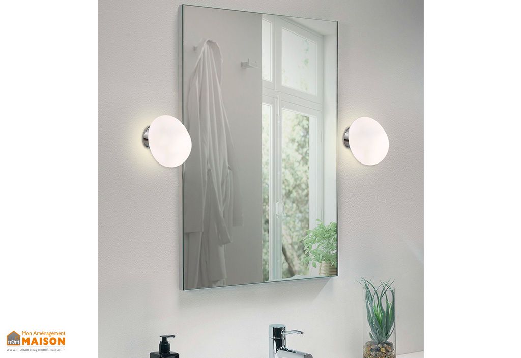 Applique Murale de Salle de Bain en Métal et Verre Bill - ACB