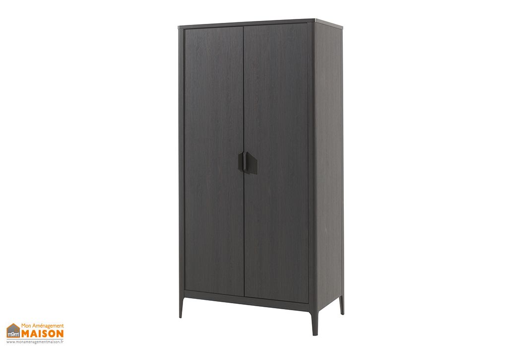 Armoire 2 Portes En Bois Azalea 59 X 100 X 200 Cm Vipack
