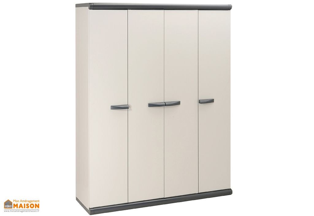 Armoire de Rangement Résine 4 portes Garofalo.