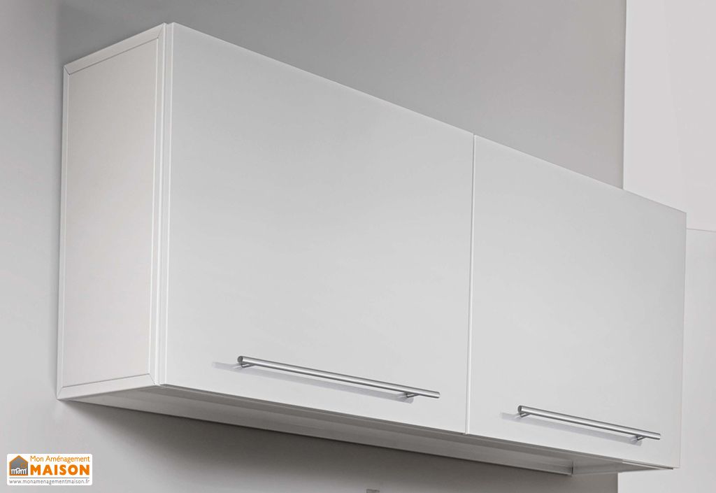 Armoire Suspendue Metal Blanc 120 Cm Stengel