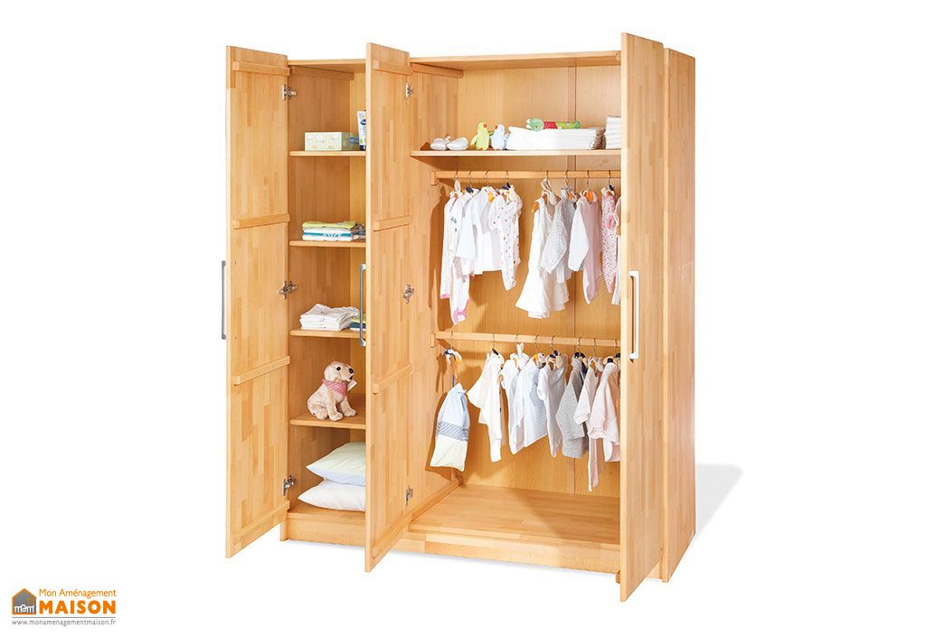 Chambre D Enfant En Hetre Natura 1 Lit 1 Commode Et 1 Armoire