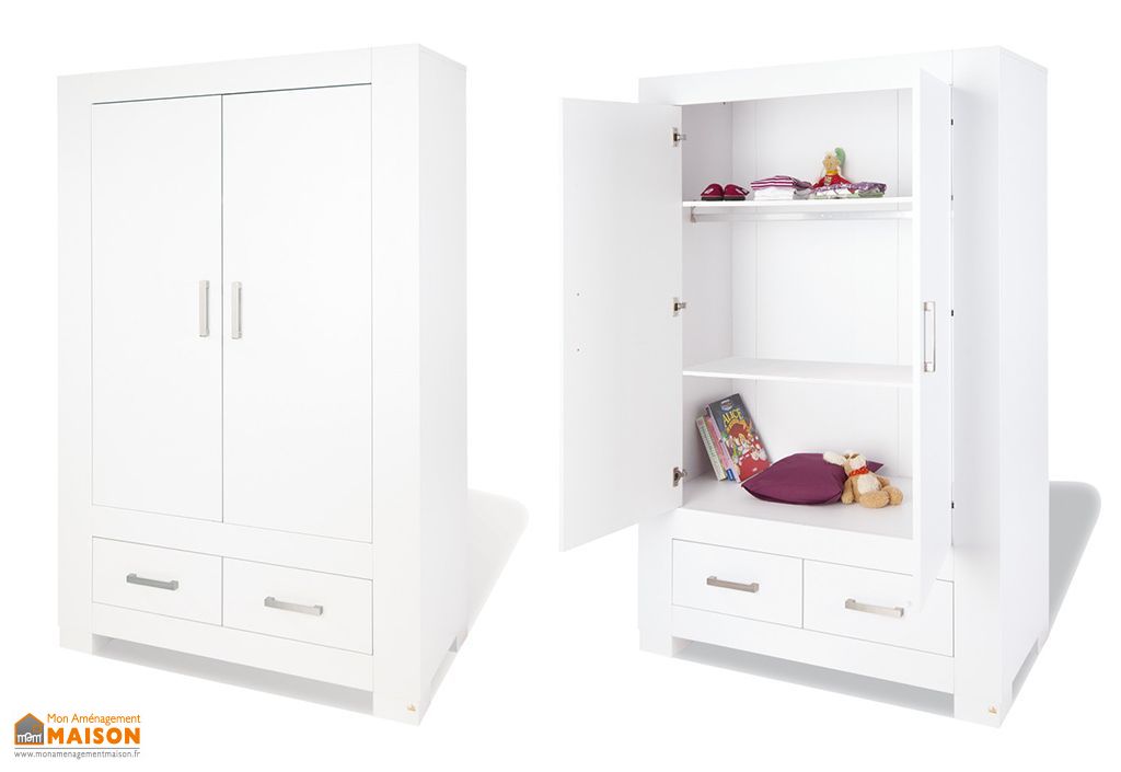 Armoire Pour Bebe Et Enfant 2 Portes Ice Pinolino