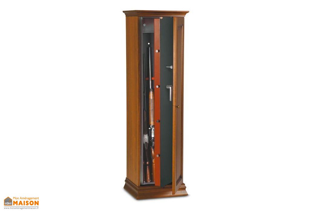 Armoire A Fusils Bois Tch L 5 Ou 10 Fusils Armoire A Fusil A Cle