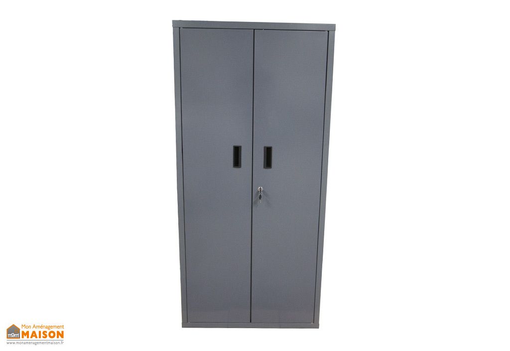 Armoire De Rangement Acier 2 Portes 84 Bacs Rouges 1l