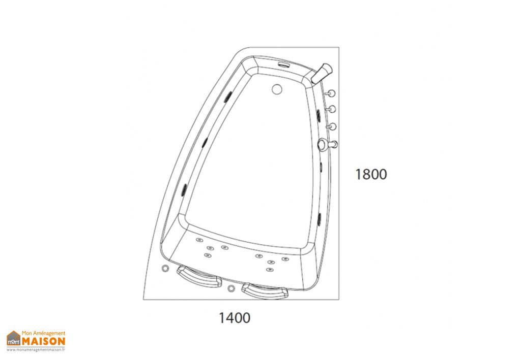 Baignoire Asym Ef Bf Bdtrique Baignoire A Jets Massants 2 Places
