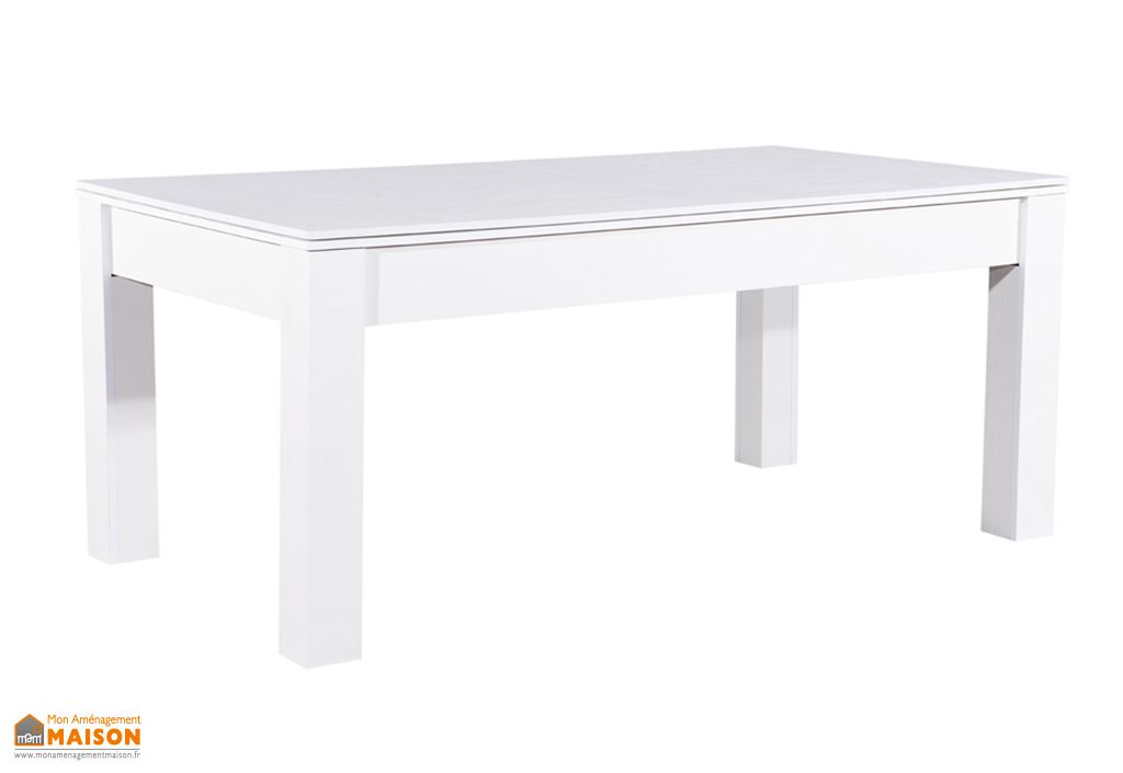 Billard Convertible En Table A Manger 6 Personnes New York Blanc Boise Billard Maison