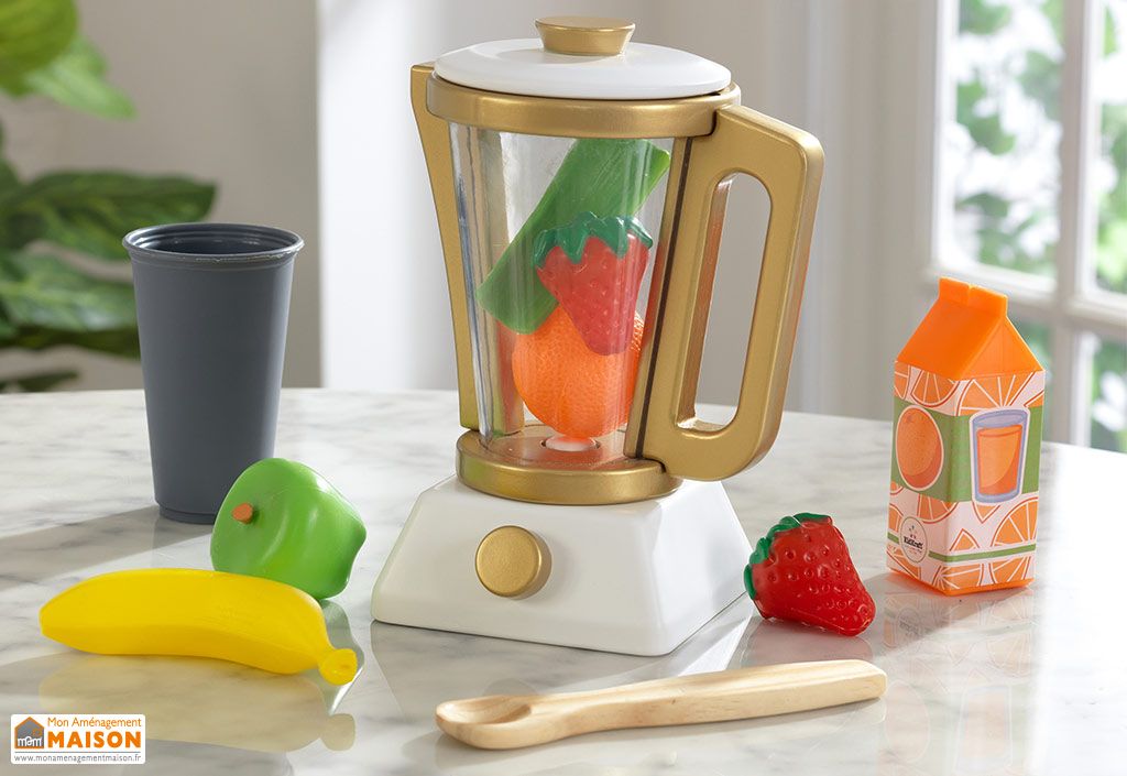 Blender Factice En Bois Pour Cuisine Enfants Accessoires Kidkraft