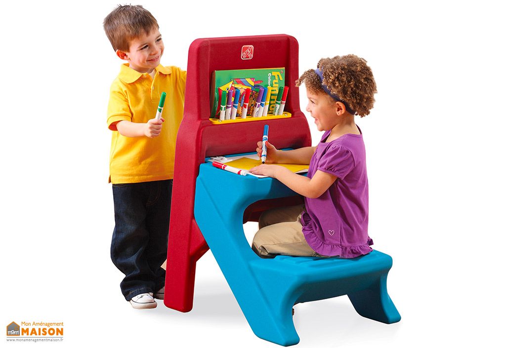 Bureau Chevalet Pour Tout Petit Avec Tableau Blanc Mon 1er Bureau Step2