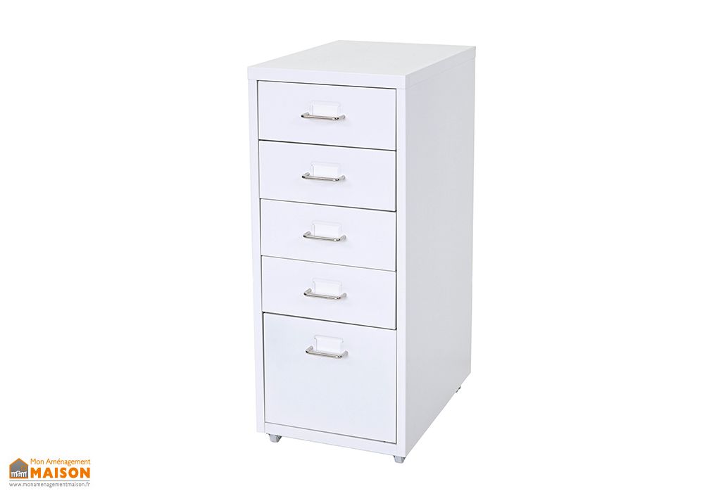 Caisson De Bureau En Metal 5 Tiroirs Boston 28 X 69 Cm Heute Wohnen