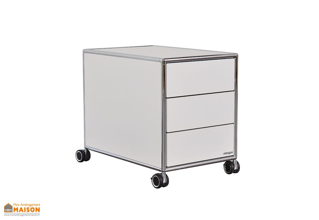 Caisson De Rangement A Roulettes Pour Bureau 3 Tiroirs Stengel