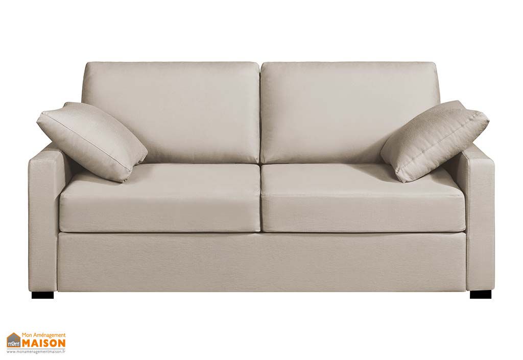 canape 3 places convertible en tissu bruxelles 97 x 186 cm