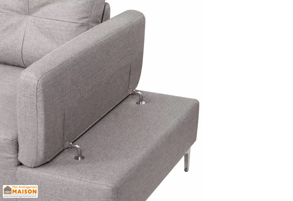canape d angle avec meridienne 4 places tissu gris clair plateau vidaxl
