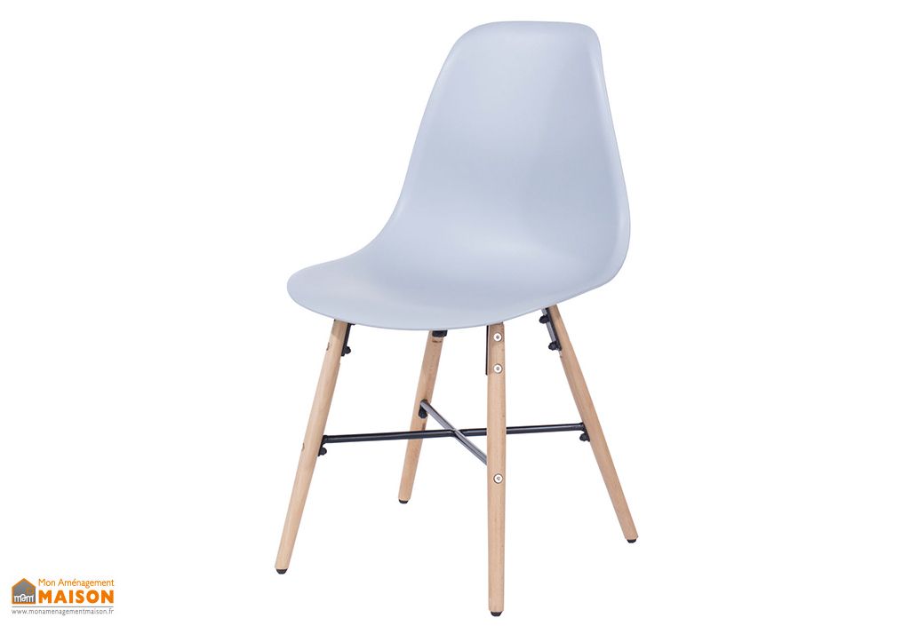 Chaise En Bois De Hetre Et Polypropylene Asti Lot De 2 Design