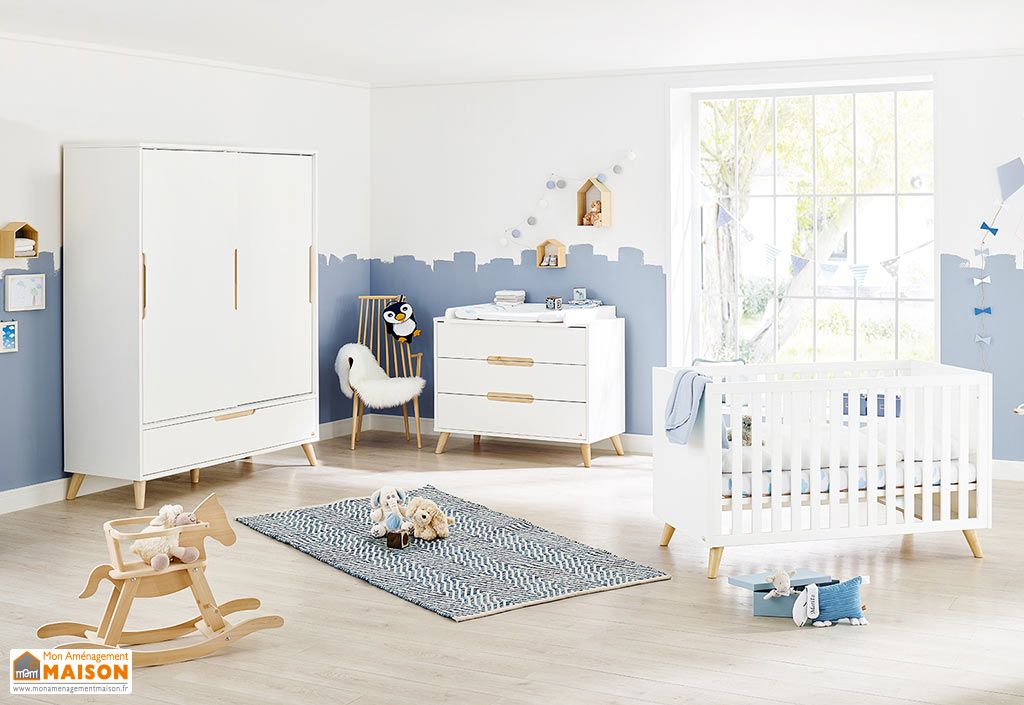 Chambre Evolutive Bois Et Blanc Pour Enfant De 0 A 6 Ans Pinolino