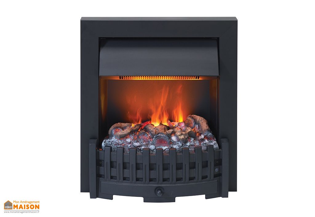 cheminee electrique encastrable noire
