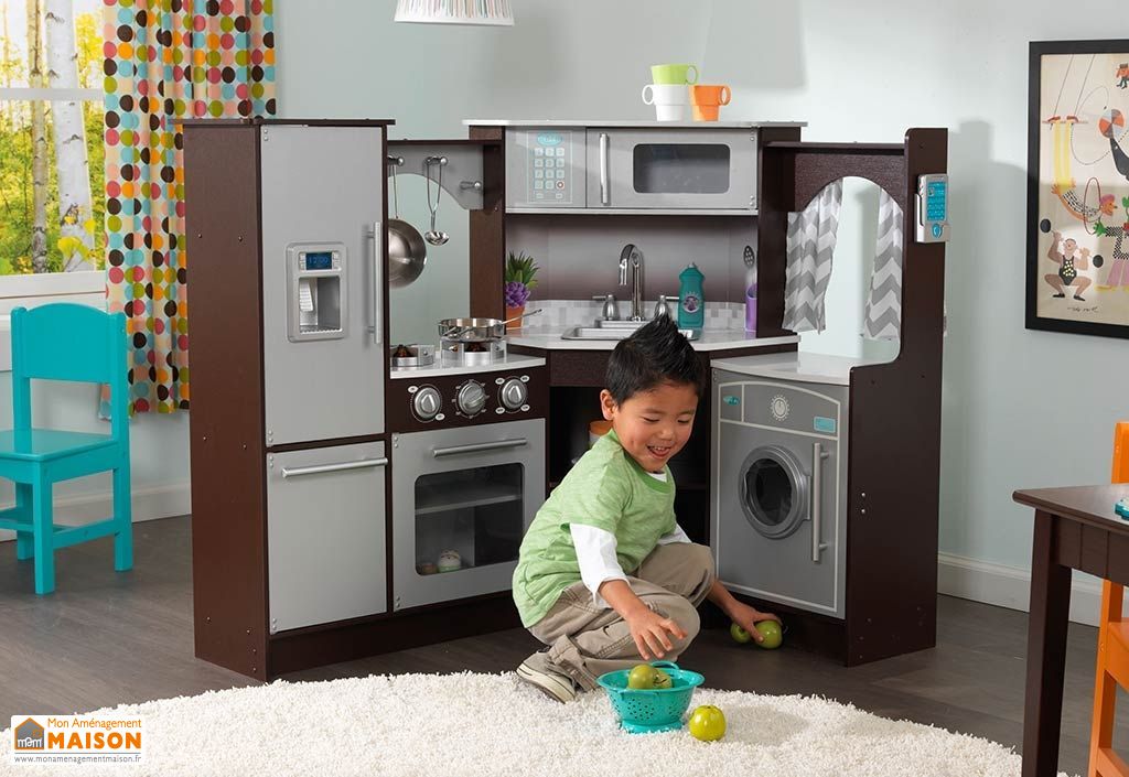 Cuisine D Angle En Bois Pour Enfants Toute Equipee Interactive