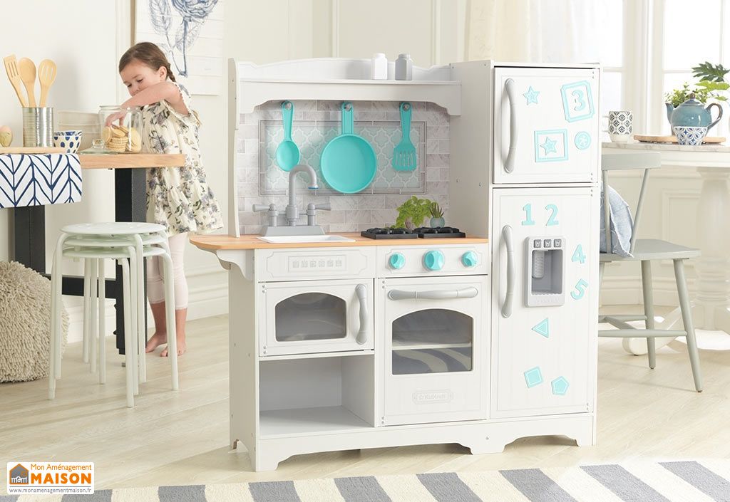 Cuisine En Bois Pour Enfants Countryside Blanche Accessoires