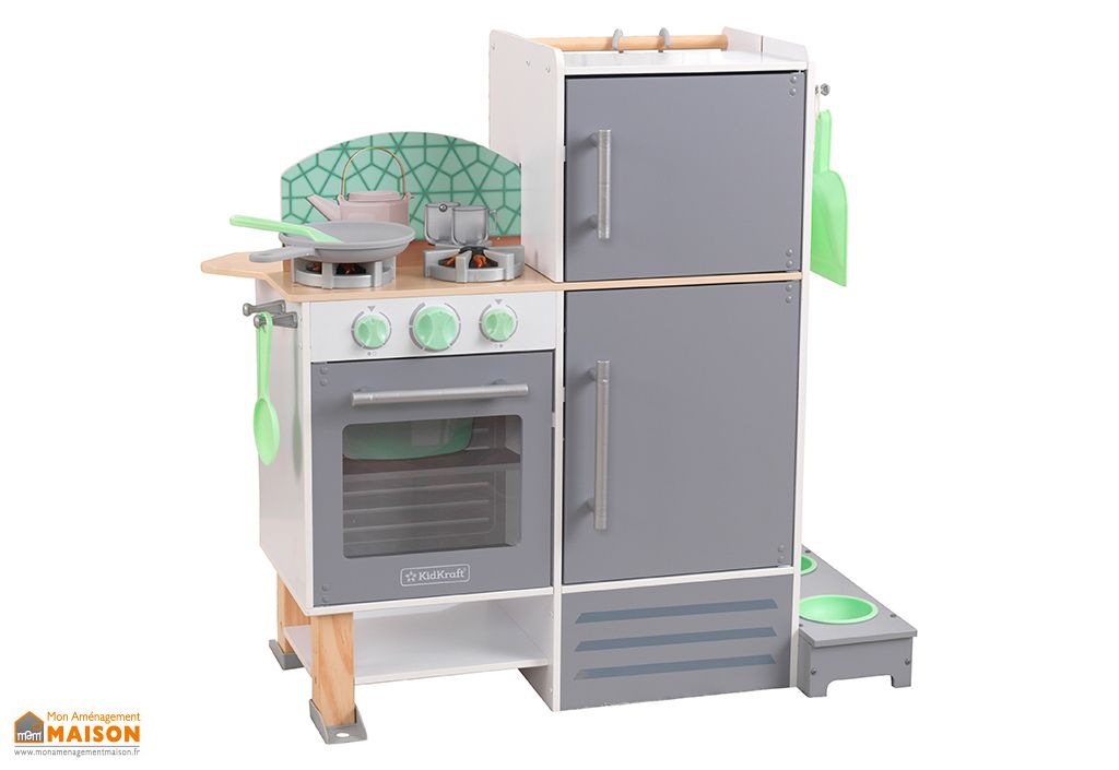 cuisine en bois enfant kidkraft et buanderie son et lumiere 2 en 1 kidkraft