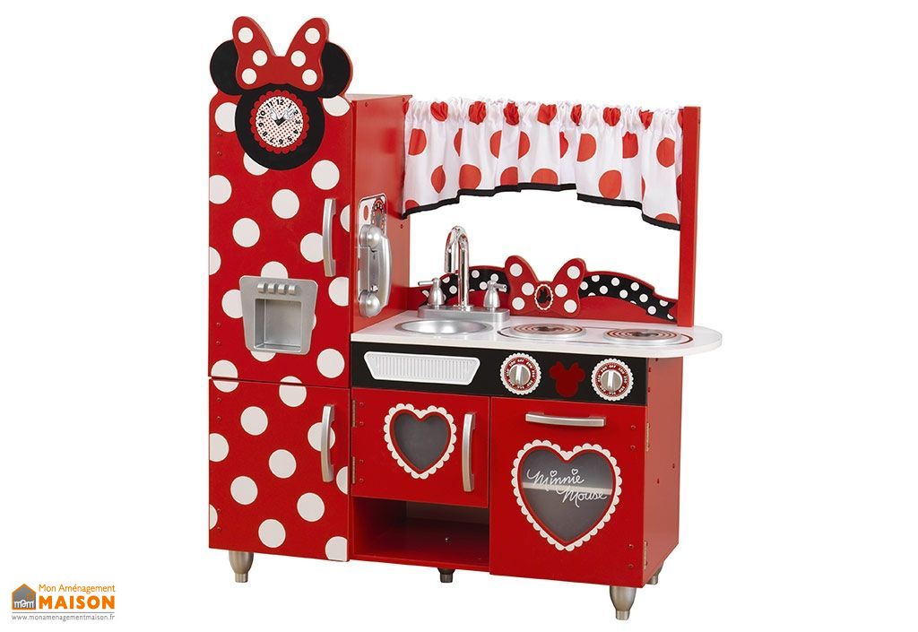 Cuisine Pour Enfant En Bois Rouge Vintage Disney Mickey Minnie