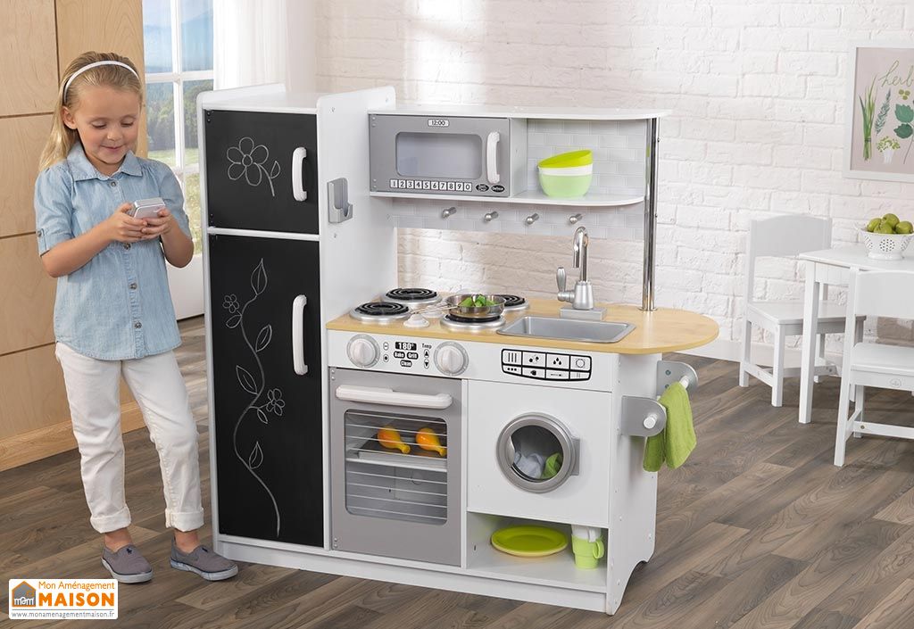 Cuisine En Bois Pour Enfants Grise Et Blanche Pepperpot 1 10 M