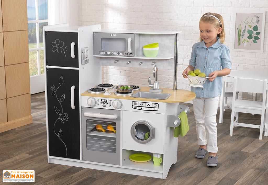 Cuisine En Bois Pour Enfants Grise Et Blanche Pepperpot 110 M