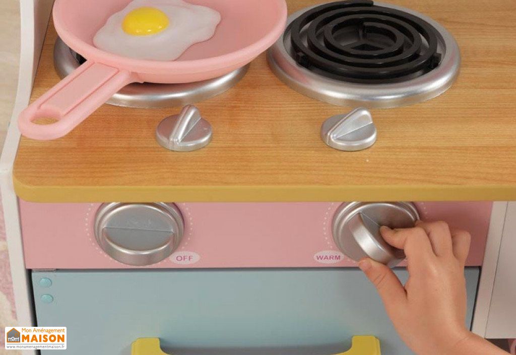 Cuisine en Bois pour Enfants Petits Espaces Pastel Country 1 m Kidkraft