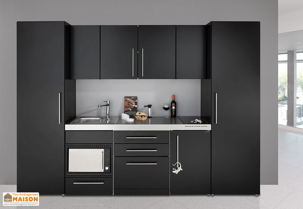 Cuisine Equipee En Metal Frigo L V M O Armoires 3x2 16m L H