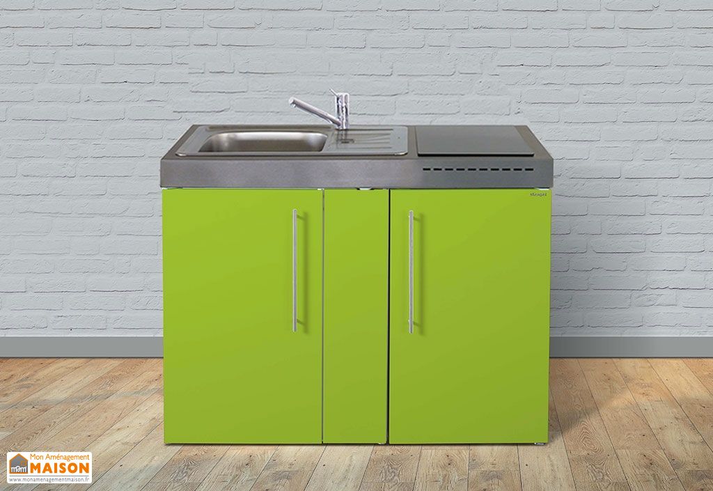 mini cuisine avec evier frigo et vitroceramiques mp120 pls coloris stengel
