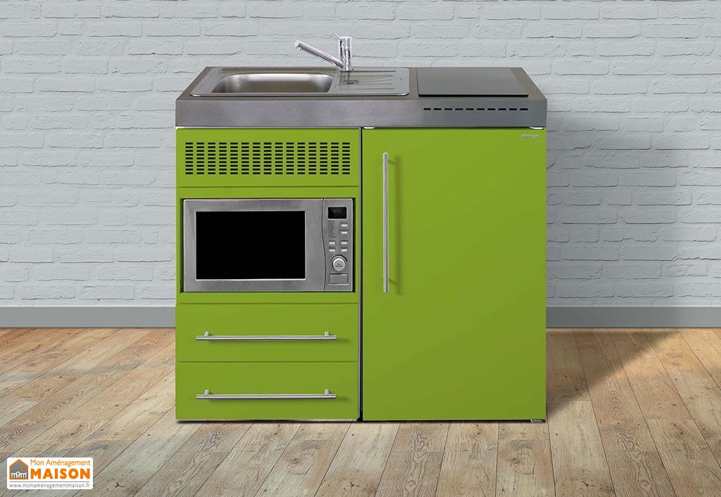 mini cuisine avec micro ondes et vitroceramiques mpm100 6 coloris stengel