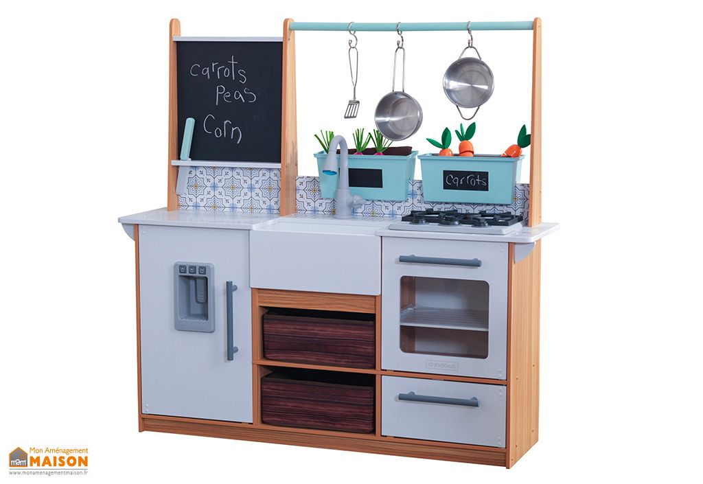 Cuisine Enfant En Bois Interactive Kidkraft Farmhouse 110 Cm Acc