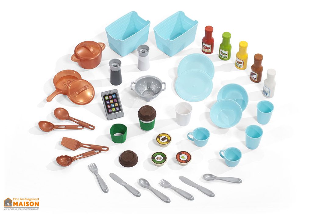 Dinette enfants, Lot de 40 légumes et fruits jeu enfant d'Imitation