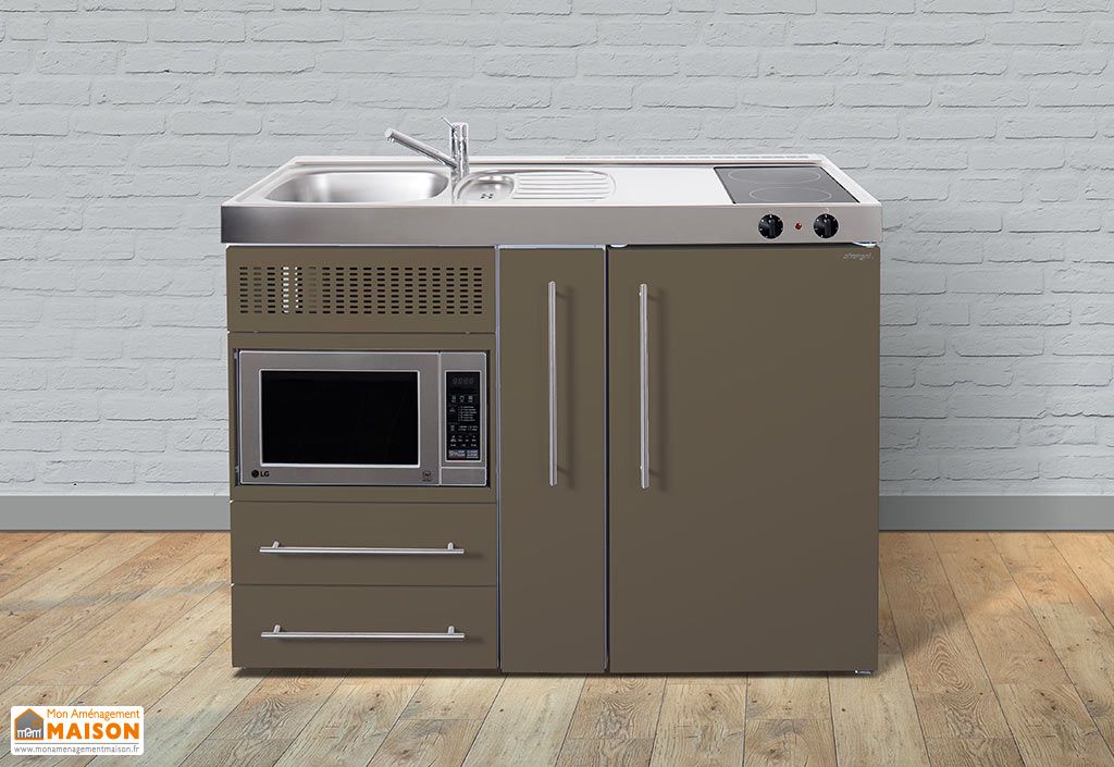MiniCuisine avec Frigo, MicroOndes et Vitrocéramique MPM120A (6 Coloris) MiniCuisine avec
