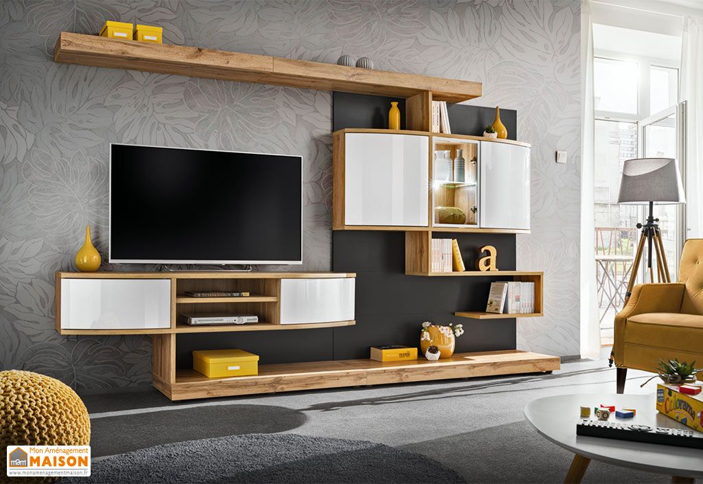 ensemble meuble tv design palermo 300 x 182 cm