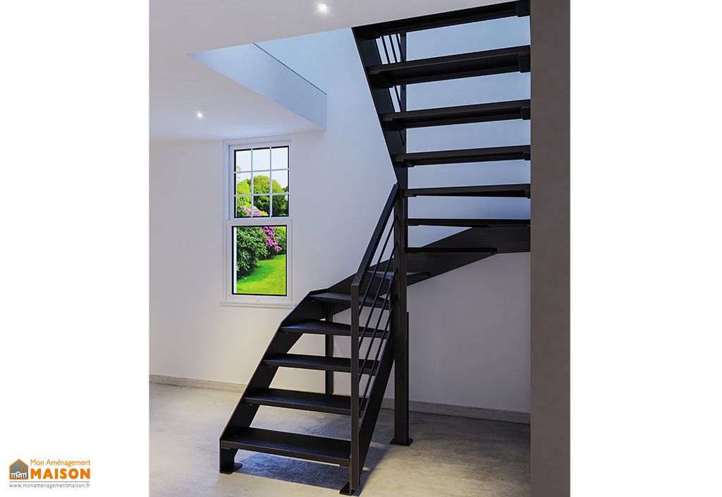 Limons pour Escalier en Métal Demi Tournant Sur Mesure – Mia ...