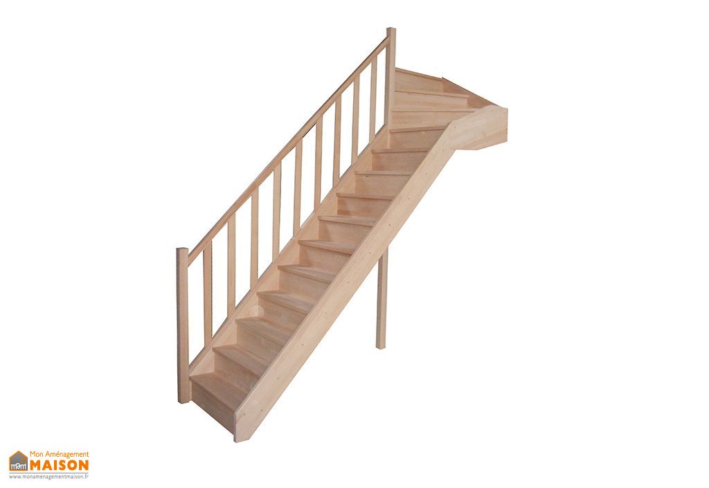 escalier quart tournant 50 cm