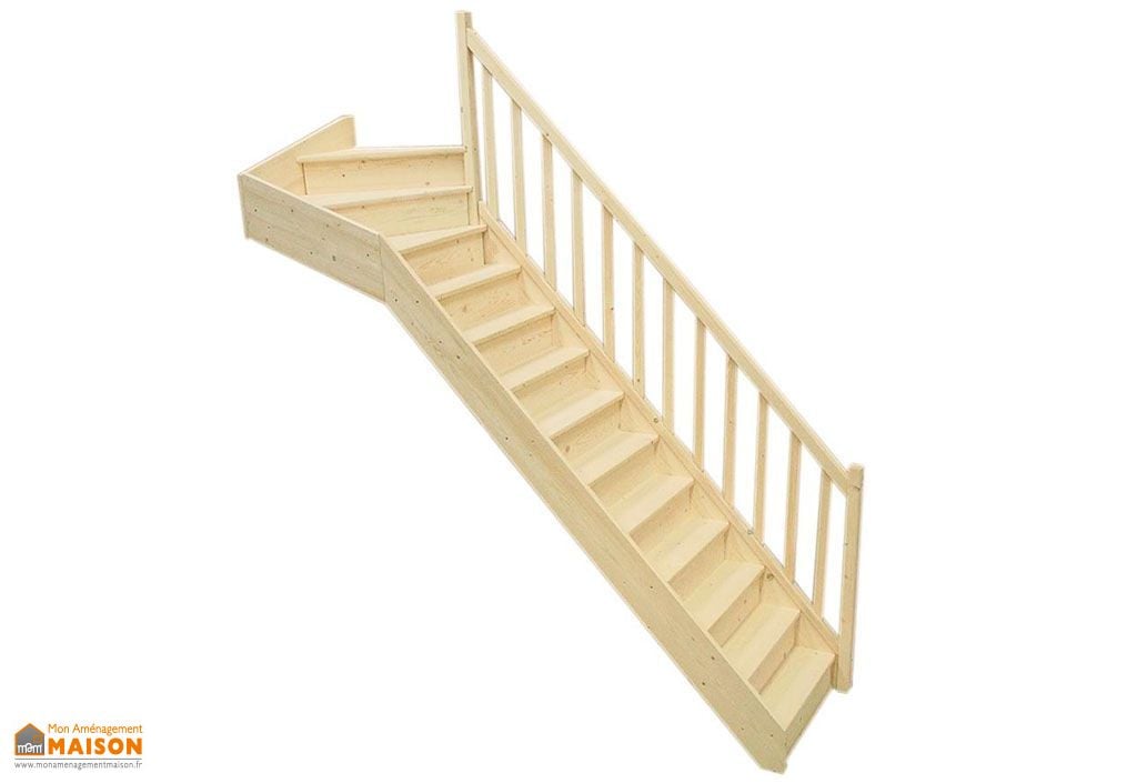 escalier quart tournant 1 m