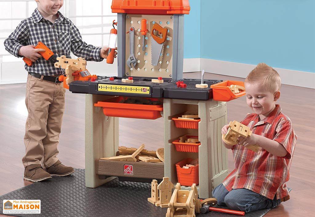 Etabli En Plastique Son Et Lumiere Pour Enfant Avec Outils Step2