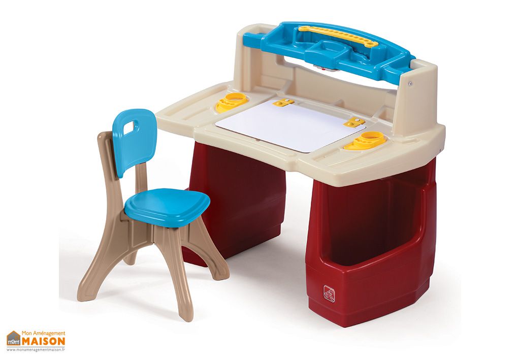 Grand Bureau Pour Enfant En Plastique Avec Tableau Blanc Chaise Step2 Grand Bureau Pour Enfant En Plastique Avec Tableau Blanc Chaise Step2