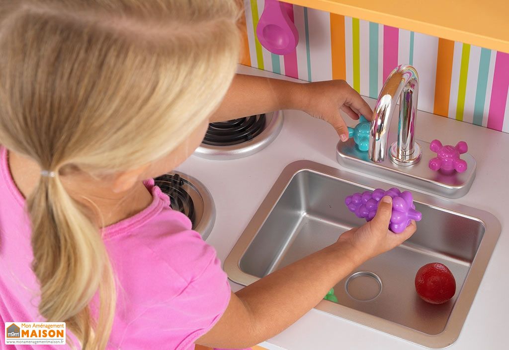 Cuisine En Bois Pour Enfants Coloree 1 10 M Kidkraft