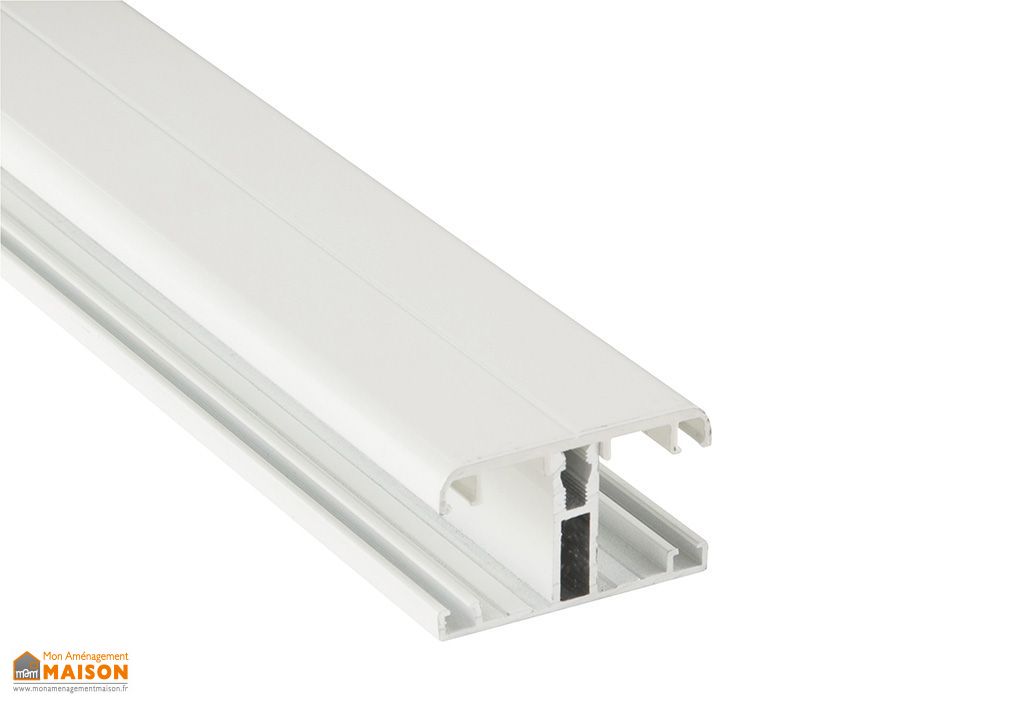 Kit Profil T de Jonction Non Portant + Capot Blanc Plaque ep. 16/32 mm