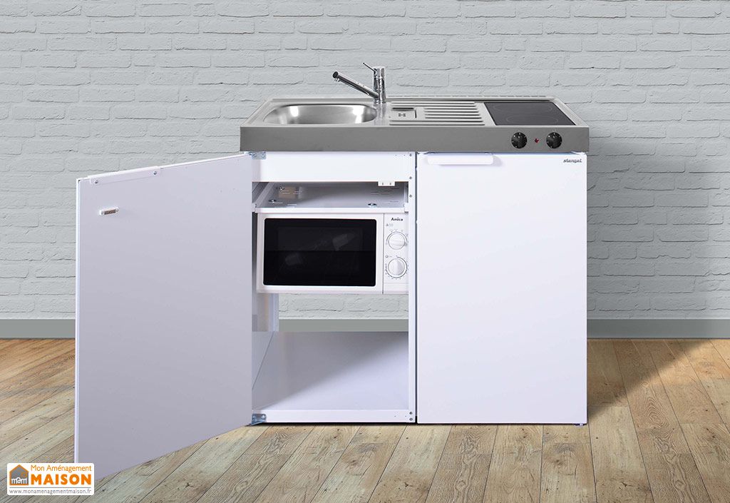 Mini Cuisine Frigo Micro Ondes Vitroceramique Mkm100 Blanche