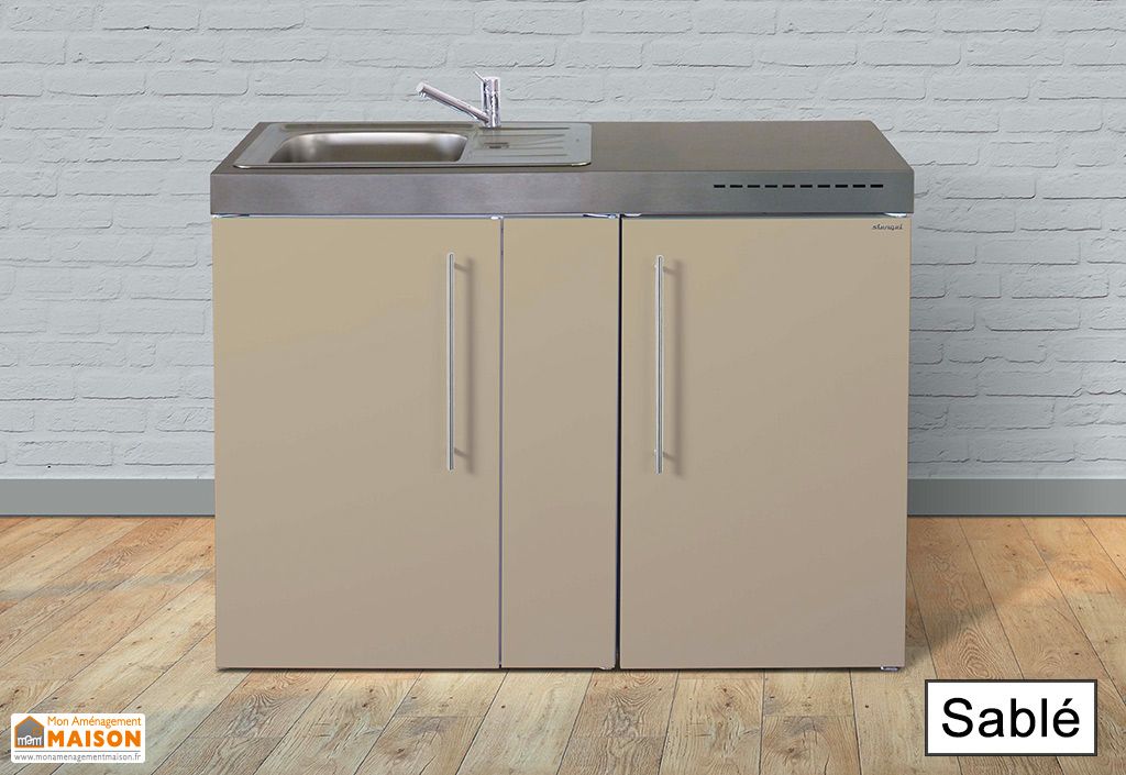 Kitchenette Avec Refrigerateur Placard Et Evier Mp120 Pls Couleurs Stengel