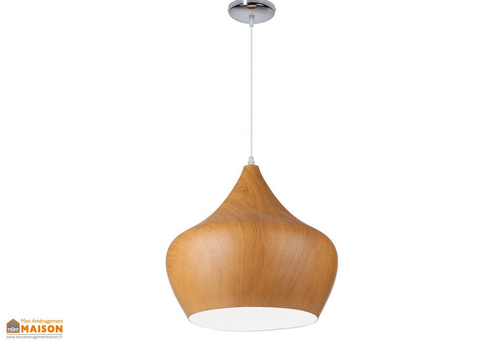 Ø38 Lampe Bois Suspension Imitation Cm2 Tipi Teintes Design 3c5Lq4RAj