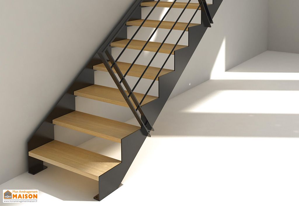 Double Limons Tokyo Pour Escalier Droit En Acier Escalier Metal