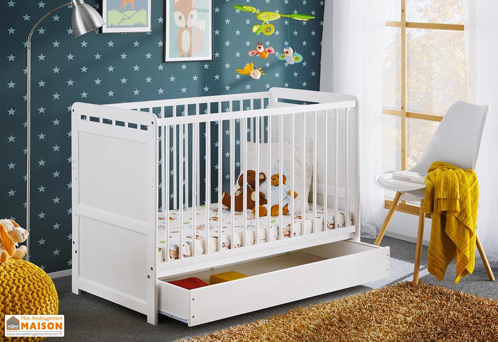 Lit Bebe Evolutif En Bois Avec Matelas Et Tiroir Tymek Plus Blanc Asm Lit Bebe Evolutif En Bois Avec Matelas Et Tiroir Tymek Plus Blanc Asm
