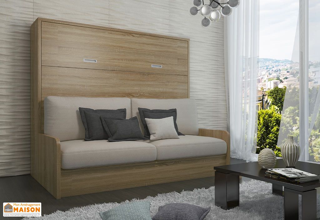 Canape Lit Escamotable En Bois 160 X 0 Cm Bora Sofa Leaderbed Canape Lit Escamotable En Bois 160 X 0 Cm Bora Sofa Leaderbed